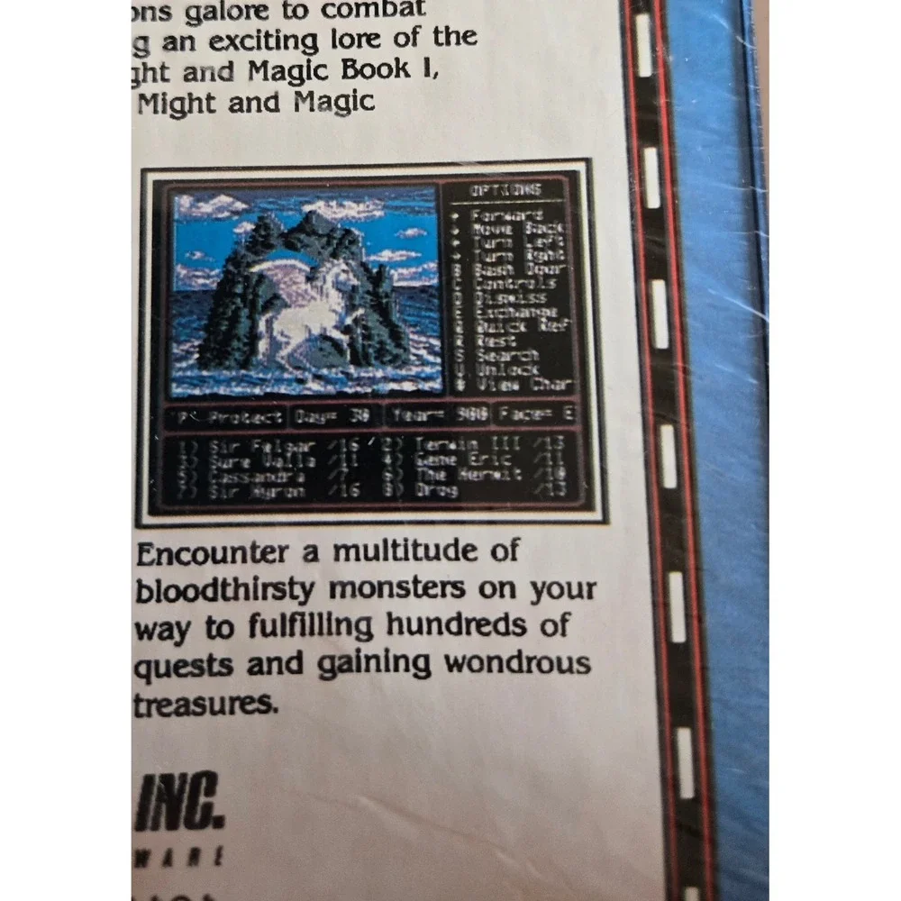 Sealed Vintage Might and Magic II IBM PC Big Box Game